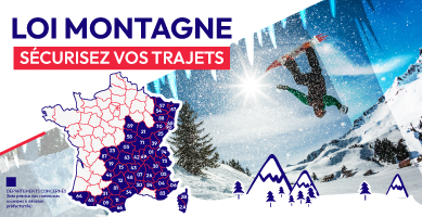 Loi montagne, roulez en sécurité