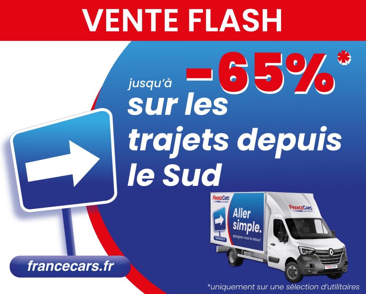 Vente Flash  -65% Depuis le SUD 